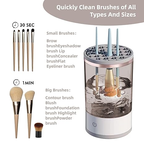 Mini Automatic Spinning Makeup Brush Cleaner