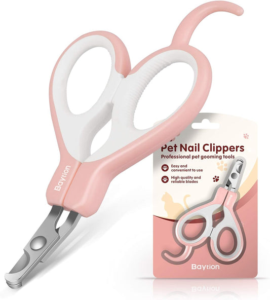 Cat Nail Clippers Pet Nail Clippers for small animals,Cat Nail Clipper Professional Cat Claw Trimmer,Claw Cutters Scissors for Guinea Pigs, Birds, Puppies, Kittens, Gerbils - MARRIABEE