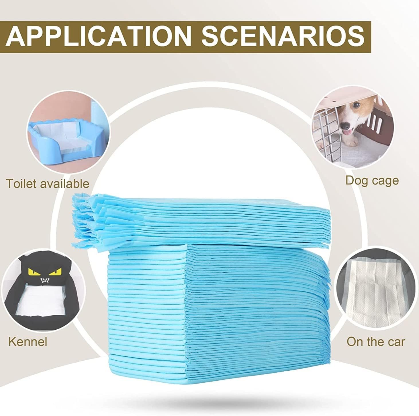 Disposable Absorbent Quick Drying Leak - Proof Pee Pads, Housebreaking Pet Pad,Disposable Training Pads For Pets,Puppy Pads For Potty Training For Pets - MARRIABEE