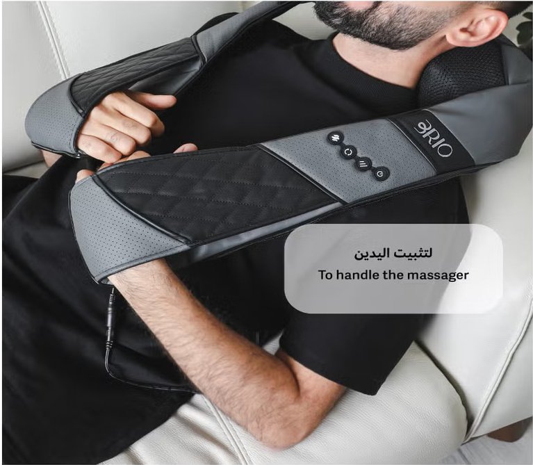 Neck Massager with Heat, Shoulder Massager with Electric Deep Tissue Kneading Massage, Back, Leg, Foot, Arm, Full Body,for Home, Car, Office - MARRIABEE